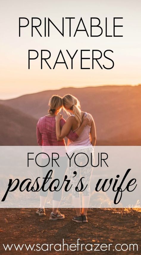 Printable Prayers for Your Pastor's Wife - want to know how to pray for your pastor's wife? Find out here and download your own copies of the prayers. Pastor Wife Appreciation Quotes, Prayers For Friends, Strength Prayer, Pastors Wife Appreciation, Pastor Wife, Pastor Appreciation Day, Preachers Wife, Prayer Prompts, Prayer For Wife