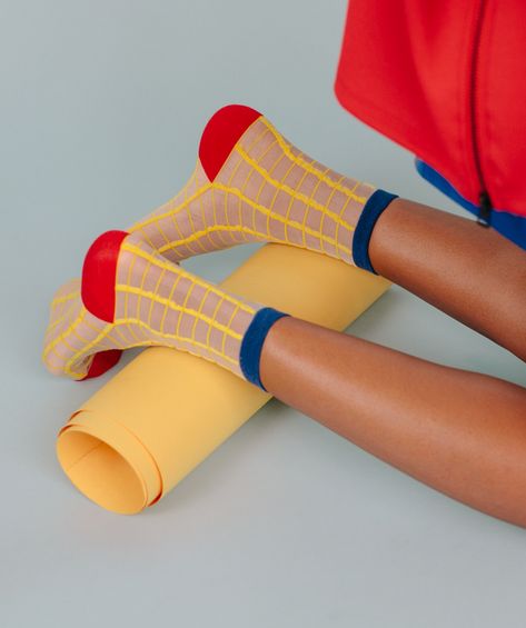 Rookie » Have It All Socks Photography, Mellow Yellow, Mode Inspiration, Sock Shoes, American Apparel, Vintage Stil, Color Combos, Red Yellow, Editorial Fashion