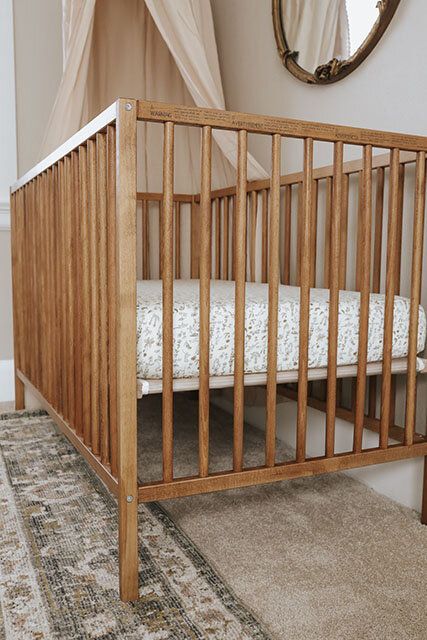 How to Stain Ikea Sniglar Crib — Megan Bell Nursery Ideas Ikea, Budget Nursery Ideas, Sniglar Crib, Ikea Cot, Crib Makeover, Ikea Baby Room, Ikea Sniglar Crib, Crib Diy, Ikea Crib