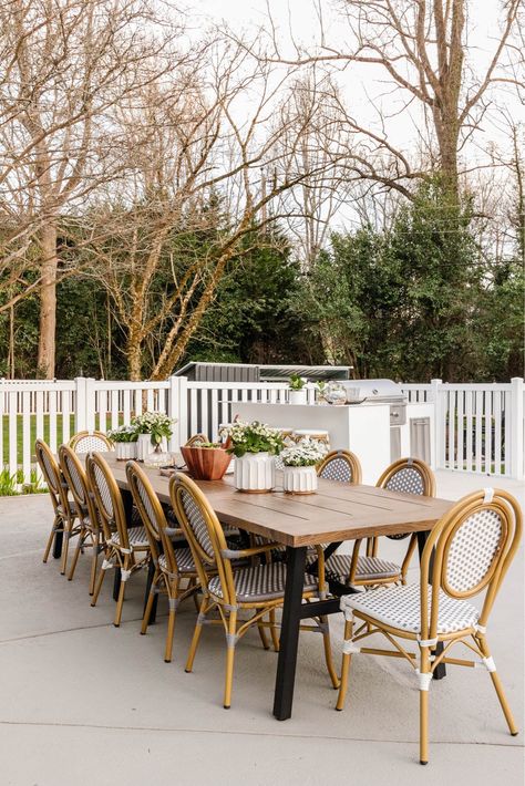 Backyard Table, Bistro Chairs Outdoor, French Bistro Chairs, French Bistro, Bistro Chairs, Bistro Set, Bistro Table, Patio Set, Small Backyard