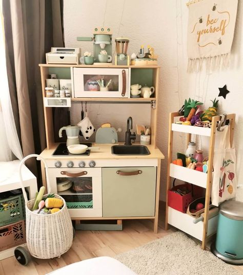 Ikea Toddler Room, Montessori Play Room, Ikea Toy Kitchen, Montessori Toddler Rooms, Montessori Theory, Kids Church Rooms, Montessori Home, Toy Room Organization, Ikea Kids Room