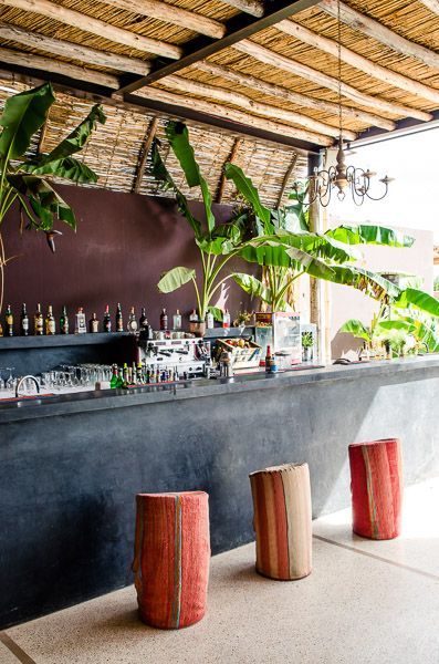 Bar and restaurante ideas for you to get inspired Tropical Bar, Terrace Bar, Tropical Inspiration, Bar Deco, Bar Exterior, Outside Bars, Ayam Bakar, Rooftop Terrace Design, Terrarium Diy