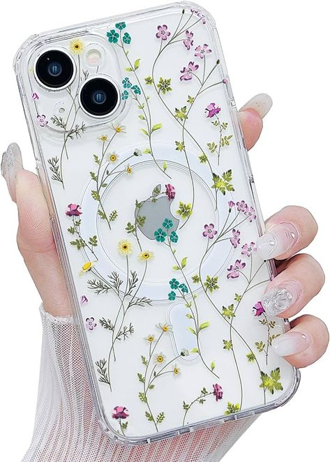 Amazon.com: Gihklty Compatible for iPhone 14 Pro Case [Compatible with MagSafe], Clear Cute Flower Floral Pattern Case for Women/Girls Soft TPU+Hard PC Shockproof Protection Case for iPhone 14 Pro 6.1". : Cell Phones & Accessories Pattern Case, Flower Phone Case, Women Girl, Cell Phone Accessories, Floral Pattern, Iphone Cases, Phone Cases, Iphone, Floral