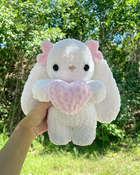 love bunny! available on my etsy (link in bio) ☁️ tags 🏷️ #crochet #crochetersofinstagram #crochetbunny #amigurumi #plushies #plush #crochetplush #crochetplushie #crochetplushies #smallbusiness Halloween Nail Art Ideas, Crochet Fairy, Easy Crochet Animals, Handmade Crochet Bags, Crochet Business, Crochet Design Pattern, Crochet Clothing And Accessories, Kawaii Crochet, Fun Crochet Projects