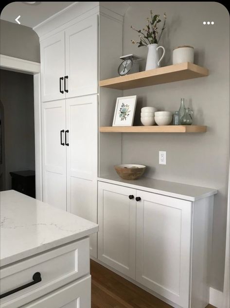 Kitchen Wall Cupboards, Small Kitchen Wall Ideas, Small Wall Kitchen Ideas, Kitchen Wall Cabinet Design, Kitchen Wall Cabinet Ideas, Kitchen Wall Cabinets, Kitchen Buffet, Remodel Kitchen, Cabinets Kitchen