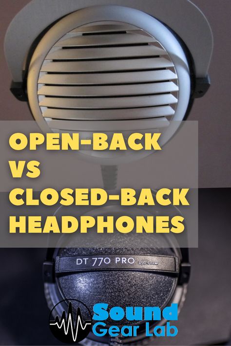 open-back and closed-back headphone earcup designs. Semi Open Headphones, Headphone Fashion, Open Back Headphones, Best Headphones, Which Is Better, Digital Piano, Cool Guitar, Open Back, Headphones