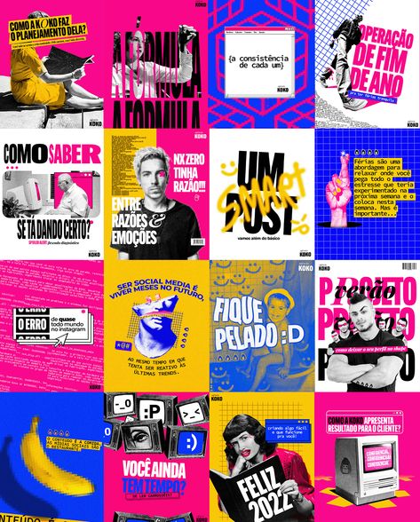 Pop Art Social Media Design, Editorial Social Media Design, Gen Z Design Trends, Graphic Designer Instagram, Music Id, Visual Design Inspiration, Insta Design, Mises En Page Design Graphique, Social Media Branding Design