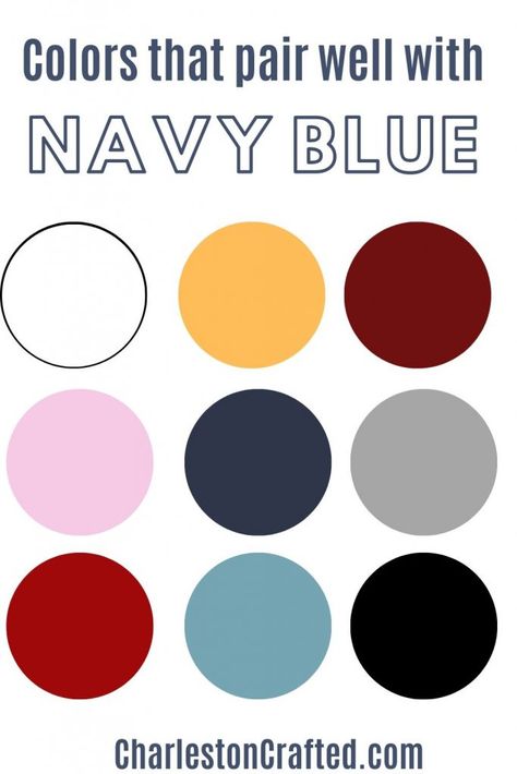 Navy Paint Colors, Navy Blue Outfit, Neon Prom Dresses, Birth Colors, Navy Paint, Blue Color Combinations, Below The Knee Dresses, Color Combinations For Clothes, Navy Blue Pants