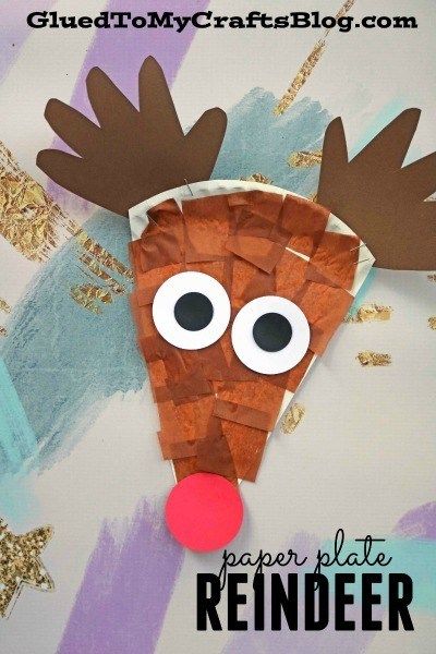 Paper Plate Reindeer, Fun Christmas Crafts For Kids, December Crafts, Reindeer Craft, Preschool Christmas Crafts, Christmas Arts And Crafts, Fun Christmas Crafts, Kid Craft, Christmas School