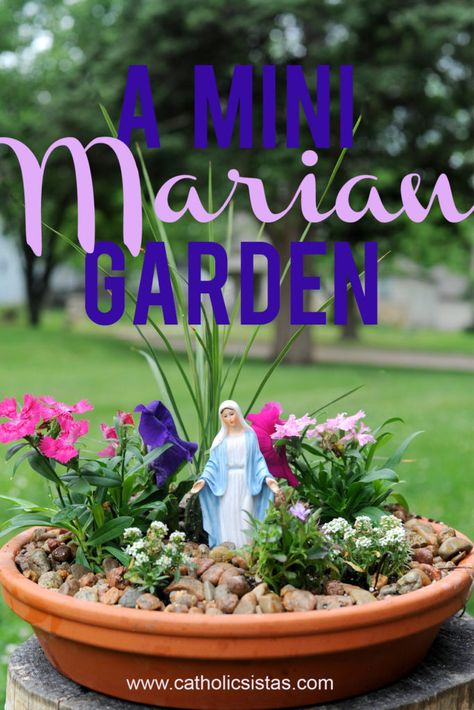 Virgin Mary Garden, Marian Garden, Mary Garden, Full Sun Flowers, Prayer Garden, Catholic Decor, Memorial Garden, Raised Bed, Blessed Mother