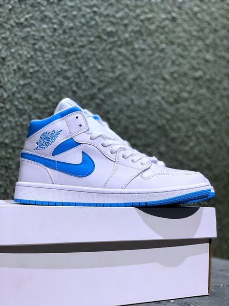 Nike Air Jordan 1 Mid “UNC” BQ6472-114 Air Jordan 1 Mid Unc, Jordan 1 Mid Unc, Jordan Mid, Nike Air Jordan 1 Mid, Nike Air Jordan 1, Air Jordan 1 Mid, Air Force Sneakers, Nike Cortez, Jordan 1 Mid