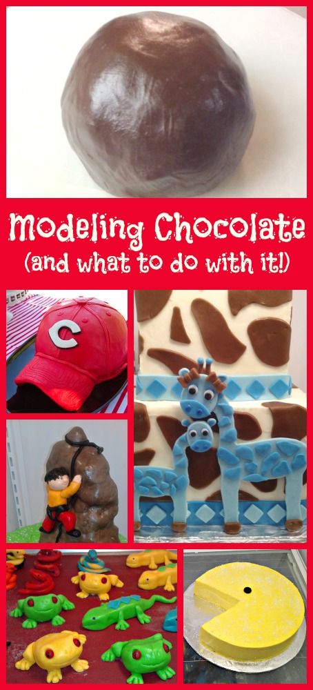 Modeling Chocolate and what to do with it How To Make Modeling Chocolate, Molding Chocolate Ideas, Modeling Chocolate Recipe, Modeling Chocolate Figures, Decorating With Fondant, Modeling Chocolate Recipes, Molding Chocolate, Chocolate Modeling, Fondant Techniques