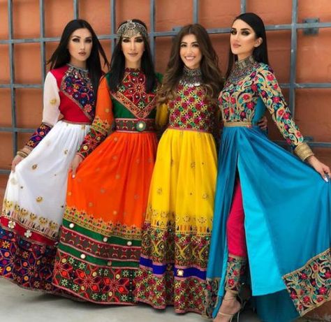 How To Wear 9 Colours Of Navratri 2018 In The Most Trendy Way! Beautiful Afghan Dress, Navaratri Dress Ideas, Afghani Clothes Style, Afghan Dresses Afghani Clothes, Cultural Clothing, Afghani Dresses, Garba Dress, Afghani Dress, Afghan Style