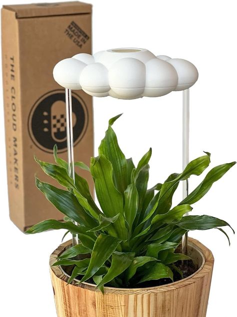 Plant Watering Rain Cloud. Excellent way to make sure your plant is hydrated and happy. Acrylic Rod, Plant Watering, Rain Cloud, Clouds Design, Rain Clouds, Plant Lover Gift, Self Watering, Plant Mom, Watering Globe