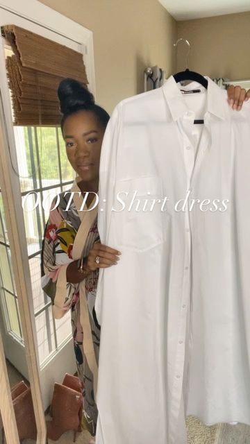 Long Button Down Shirt Dress, Shirt Dresses Outfits, Shirt Dress With Stockings Outfit, White Shirt Dress Styling, Long Button Up Shirt Outfit Leggings, Long White Dress Shirt Outfit, White Button Dress Outfit, Oversize Shirt Dress Outfit, White Button Up Shirt Dress Outfit