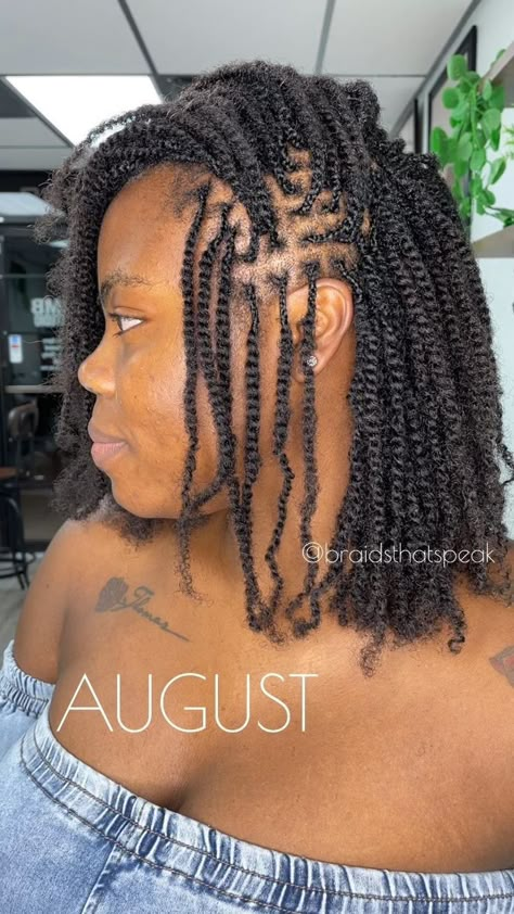 Micro Nubian Twist Hairstyles, Knotless Mini Twists, Short Mini Twist Hairstyles With Extensions, Mini Marley Twists Short, Small Twists With Braiding Hair, Twists On Natural Hair Short, Natural Hair Twists Short, Twist Braids Hairstyles Natural, Small Spring Twist