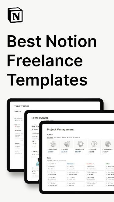 Notion templates for freelancers to help with project management, client communication, time tracking, and more. Both free and premium options #Notion_Freelance #Create_Invoice #Kanban_Board #Time_Tracker Notion Template Free, Free Business Logo, Create Invoice, Monthly Planner Template, Project Management Templates, Kanban Board, Time Tracker, Notion Templates, Weekly Planner Template