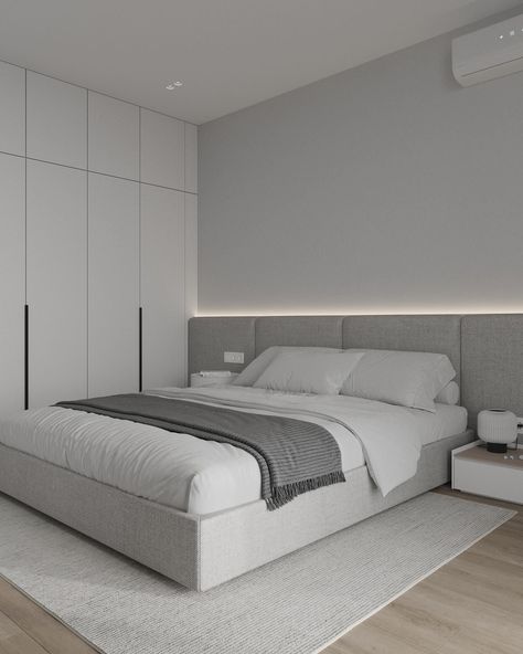 Minimal Guest Bedroom, Bed Rooms Ideas, Room Interior Bedroom, Modern Bedroom Interior Design Ideas, Room Decor Bedroom Ideas, Bedrooms Interior, Bedrooms Modern, Best Rooms, Bedroom Design Modern