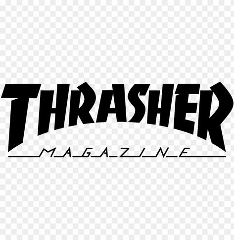 Thrasher Logo, Magazine Logo, Thrasher Magazine, Clear Background, Svg Free Files, New Job, Skateboarding, The North Face Logo, Free Images