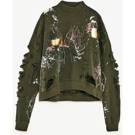 GRAFFITI SWEATSHIRT - NEW IN-WOMAN-COLLECTION SS/17 | ZARA United... ($60) ❤ liked on Polyvore featuring tops, hoodies and sweatshirts Graffiti Sweatshirt, Neck Women, Women Sweatshirt, Creation Couture, Punk Outfits, Hoodies And Sweatshirts, Alternative Outfits, Mode Inspiration, Dream Clothes