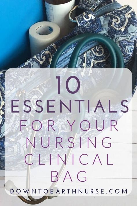 Clinical Bag Essentials, Nursing School Bag, Clinical Bag, Nurse Work Bag, Nursing Clinicals, Nursing Planner, Nursing School Prep, Nursing School Supplies, Nurse Essentials