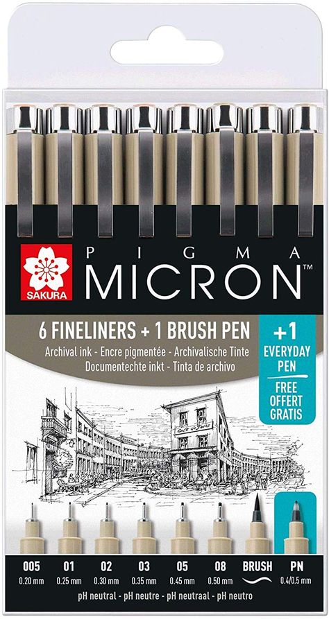 Sakura Pens, Sakura Pigma Micron, Stationery Obsession, Cute School Stationary, Art Painting Tools, Study Stationery, Fineliner Pens, Stationary School, Cute School Supplies