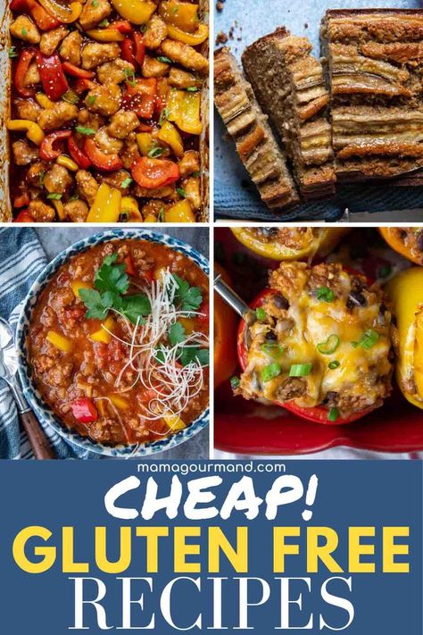 Gluten And Dairy Free Meals, Cheap Gluten Free Meals, Cheap Gluten Free, Dairy Free Meals, Gluten Free Family Meals, Gluten Free Meals, Gluten Free Dinner Easy, Gluten Free Meal Plan, Gluten And Dairy Free