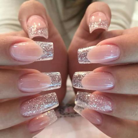 Milky Nails, Wedding Nails Design, Clear Nails, Ideal Wedding, Glitter Nail Art, Coffin Nails Designs, Pretty Acrylic Nails, Chic Nails, Best Acrylic Nails