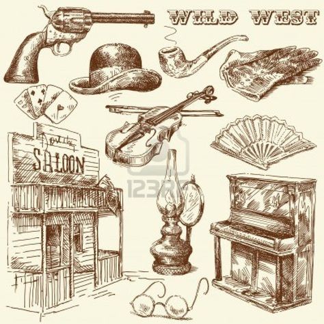 Wild West mood board Old West Decor, Hand Template, Guitar Illustration, Country Tattoos, Patriotic Pictures, Western Tattoos, Traditional Tattoo Sleeve, West Art, Painting Media