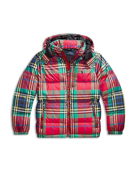 Discover great products at the best prices at Dealmoon. Polo Ralph Lauren Boys' Plaid Water-Repellent Down Jacket - Big Kid. Price:$90.30 at Bloomingdales Us Open, Hooded Puffer Jacket, Boys Plaid, Ralph Lauren Boys, Ralph Lauren Purple Label, Plaid Jacket, Boys Jacket, Winter Coats, Formal Shirts