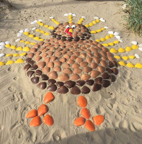 Sea Shell Turkey........ #Handmade #DIY #Craft #Reuse #Repurpose #Environment #Sculpture #Recycle #UPcycle #Art #Turkey #SeaShells #Thanksgiving Shell Pictures, Upcycle Art, Turkey Art, Fall Festivities, Shell Crafts Diy, Fall Halloween Crafts, Shell Crafts, Fall Festival, Sea Shell