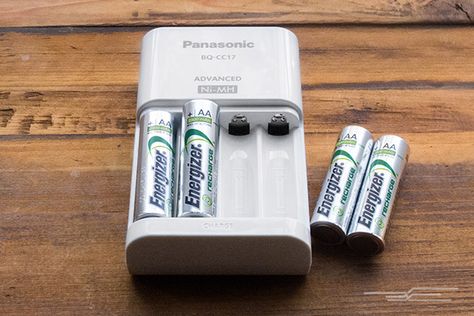 The Best Rechargeable Battery Charger (for AA and AAA batteries) | The Panasonic Advanced Individual NiMH Battery Charger does all the work for you, accurately charging and maintaining your batteries without a single button press. Recondition Batteries, Battery Bank, 18650 Battery, Lead Acid Battery, Diy Car, Laptop Battery, Aaa Batteries, Whitening Cream, Car Battery