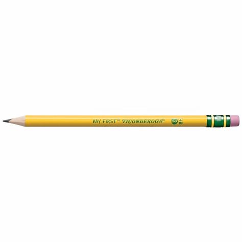 The larger barrels of Ticonderoga's kids My First no.2 HB pencils make gripping easy for the little hands of learner writers. Ideal for beginners, these large barreled Ticonderoga pencils provide added writing control. Durable premium wood construction resists breakage, saving on money and tantrums. No.2 HB lead with 10.3 mm diameter for strong, bold lines. High quality pencil top eraser for easy, clean corrections. Pack of 2 pencils so you always have a spare to hand. Classroom Images, Digital Coupons, Writing Supplies, Back To School Supplies, Easy Clean, Wood Construction, School Crafts, Office School, No. 2