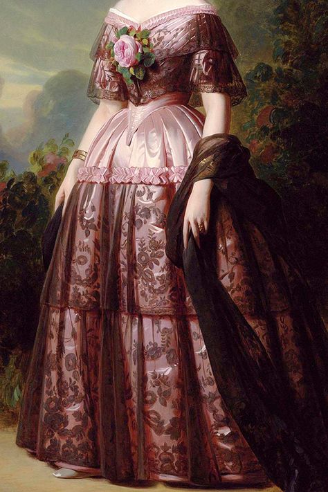 INCREDIBLE DRESSES IN ART (26/∞)Princess Maria Carolina Augusta of Bourbon by Franz Xaver Winterhalter Franz Xaver Winterhalter, Rennaissance Art, Historical Painting, Victorian Art, Historical Art, Old Paintings, Ethereal Art, Historical Costume, Classical Art