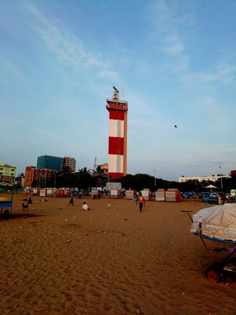 Three Dots, Light House, Cn Tower, Chennai, Lighthouse, Tower, Dots, Building, Travel