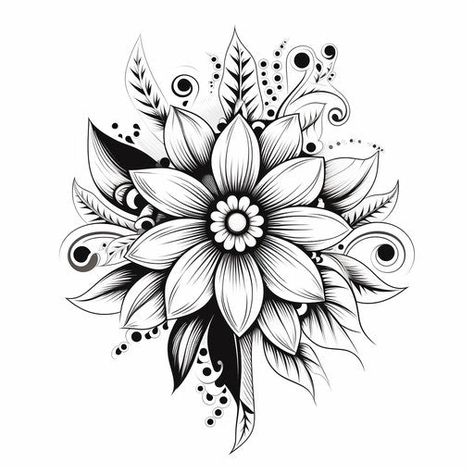 Mandala tattoo - Artistic masterpiece on your skin Upper Back Mandala Tattoo For Women, Sunflower Tattoo Lower Back, Mandala Tattoo Shoulder Woman, Mandala Tattoo With Flowers, Tattoos To Do On Yourself, Flowers And Mandala Tattoo, Foot And Ankle Tattoo, Mandela Flowers, Unique Mandala Tattoo