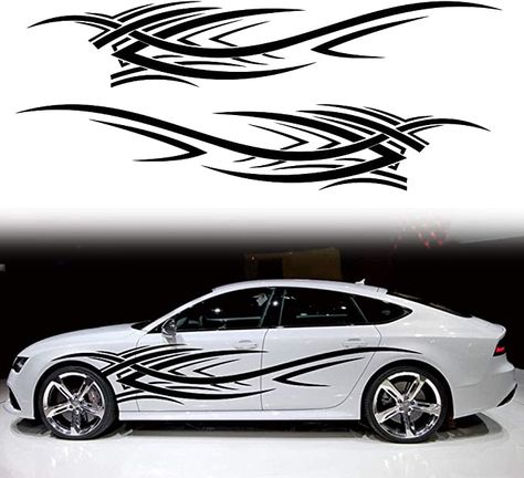 Car Sticker Ideas, Jetta A4, Car Stripes, Car Sport, Cool Car Accessories, Types Of Cars, Fire Flame, Car Graphics, Body Stickers