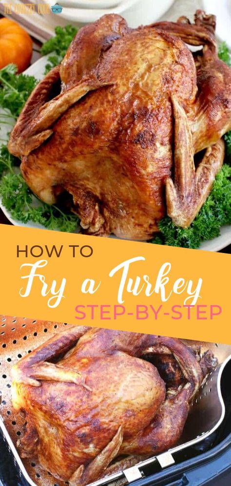 Turkey Fryer Recipes Deep Frying, Butterball Turkey Fryer, Seasoning Turkey, Turkey Fryer Recipes, Deep Fried Turkey Recipes, Electric Turkey Fryer, Fried Turkey Recipes, Thawing Turkey, Butterball Turkey