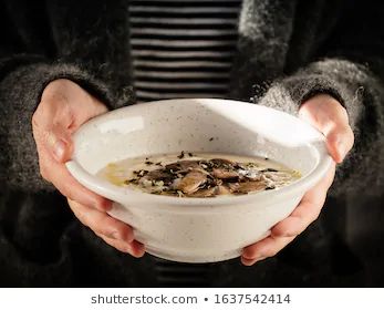 Hands Holding Bowl Reference, Kintsugi Bowl, Soup Stock, Woman Hands, Healthy Vegetarian Dinner, Hands Holding, Warm Food, Bowl Of Soup, Vegetarian Dinner