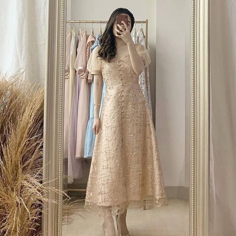 Dress Natal Brokat, Dress Brokat Modern Fashion, Dress Tile Modern, Bridesmaid Dresses Brokat, Dress Brokat Modern Simple, Model Dress Brokat Modern, Dress Pesta Brokat, Brukat Dress, Model Dress Kebaya