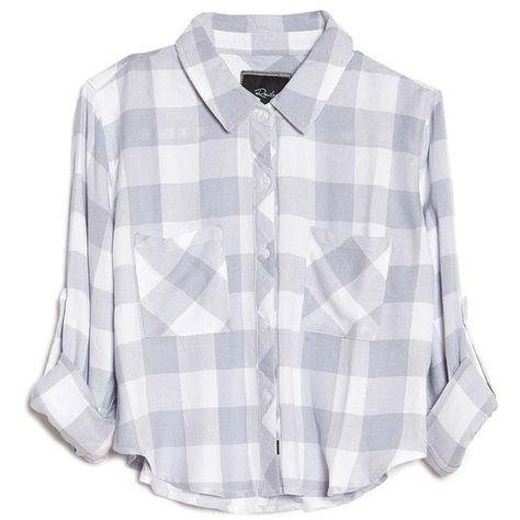 Rails Rian Two Pocket Flannel Top ($132) ❤ liked on Polyvore featuring tops, shirts, blouses, camisas, checkered crop top, white tops, crop top, flannel shirts and 3/4 length sleeve tops Checkered Polo, Cropped White Shirt, Three Quarter Sleeve Shirt, Three Quarter Sleeve Tops, White Flannel, Flannel Shirts, Flannel Tops, Checkered Shirt, Roll Top