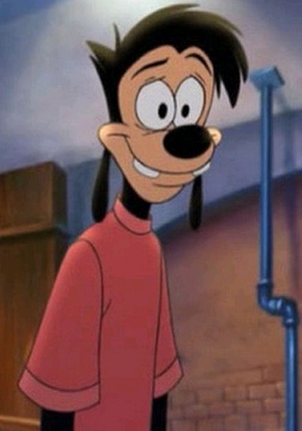 I LOVE HIS SAMILE <3 Hair, Black, Disney, Max Goof, Disney Wiki, Goofy Movie, Cartoon Character, Red