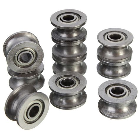 10pcs 624ZZ 4x13x7mm HCS U Groove Sealed Ball Bearings Guide Pulley Ball Bearings Mechanical Parts, Lathe Accessories, Shop Projects, Marine Boat, Machine Shop, High Carbon Steel, Sierra Leone, Lathe, Barbados