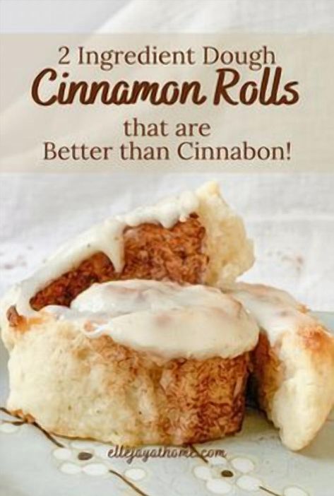 Indulge in the warm, comforting aroma of freshly baked cinnamon rolls with this incredibly simple recipe that requires just two ingredients. Perfect for a cozy morning treat or an afternoon snack, these rolls deliver all the gooey, cinnamon-sugar goodness you crave without the fuss. Whether you're a seasoned baker or a kitchen newbie, you'll love how effortlessly these rolls come together, rivaling even the famous Cinnabon. Treat yourself to a homemade delight that’s sure to impress family and friends alike. Food Cinnamon Rolls, Two Ingredient Dough, 2 Ingredient Dough, 2 Ingredient Desserts, Healthy Cinnamon Rolls, Cinnabon Cinnamon Rolls, 2 Ingredient Recipes, Cinnamon Roll Dough, Weight Watchers Recipes Desserts