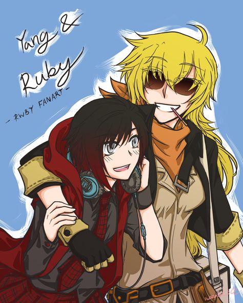 Ruby & Yang Yang And Ruby, Ruby And Yang, Rwby Rose, Rwby Yang, Rwby Funny, Rwby Memes, Rwby Ships, Rwby Comic, Team Rwby