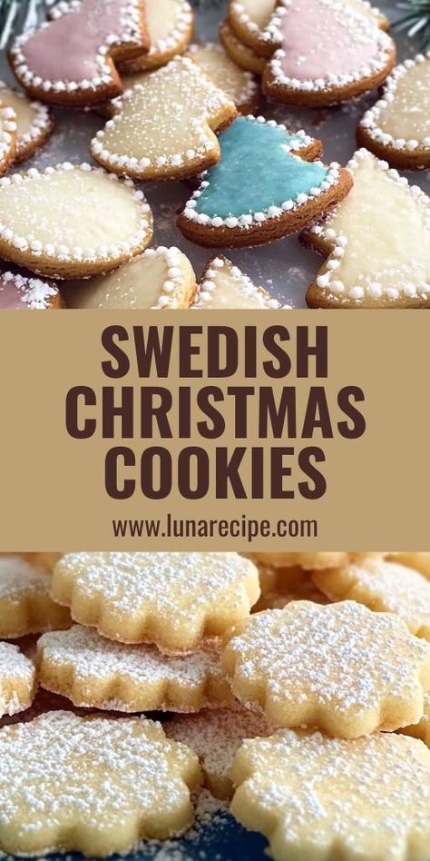 🍪🇸🇪 Celebrate the holidays with these traditional Swedish Christmas Cookies! Perfectly spiced and lightly sweet, these festive cookies are a must-have for your holiday dessert table. 🎄 Whether you’re baking for a party or gifting homemade treats, these cookies will add a touch of Scandinavian magic to your Christmas! 👉 Save this recipe and start baking for the holiday season! #ChristmasCookies #SwedishCookies #HolidayBaking #FestiveTreats #ChristmasDesserts #HolidayRecipes Sweden Christmas Food, Scandinavian Cookies Christmas, Swedish Shortbread Cookies, Icelandic Christmas Cookies, Scandinavian Christmas Baking, Russian Cookies Recipes, Finnish Christmas Cookies, Scandinavian Cookies Recipes, Stained Glass Christmas Cookies