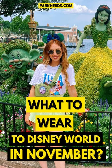 What To Wear To Disney World In November? Fashionable Disney World Outfits, Disney World November 2023, Disney Parks Outfits Fall, Epcot Outfit Ideas Fall, Disneyworld November Outfits, Disney World Thanksgiving Outfits, Outfits For Harry Potter World, Disneyworld Outfit November, Packing For Disney World In November