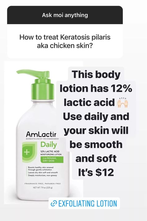 Amlactin Lotion Review, Amlactin Body Lotion, Jouer Cosmetics, Skincare For Oily Skin, Keratosis Pilaris, Skin Care Tutorial, Random Items, Chicken Skin, Body Moisturizers