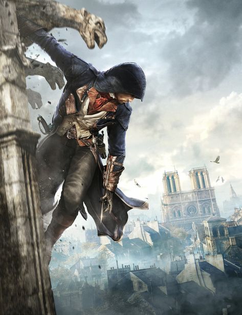 ASSASSIN'S CREED UNITY cover •SeedSeven Assassin's Creed Unity, Assassins Creed, A Horse, A Man, Building