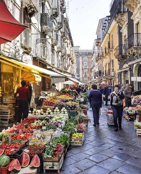 Catania Sicily, Italy Tours, Voyage Europe, Outdoor Market, Sicily Italy, Southern Italy, Italy Vacation, Food Market, Food Tours